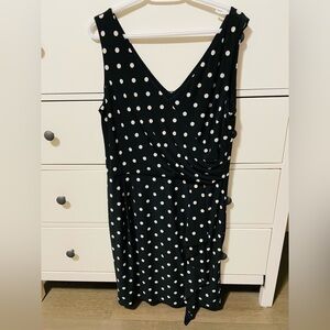Ralph Lauren Black and White Polka Dot Dress